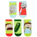 Rick and Morty Knee High Socks - 5 Pair at Spencer's