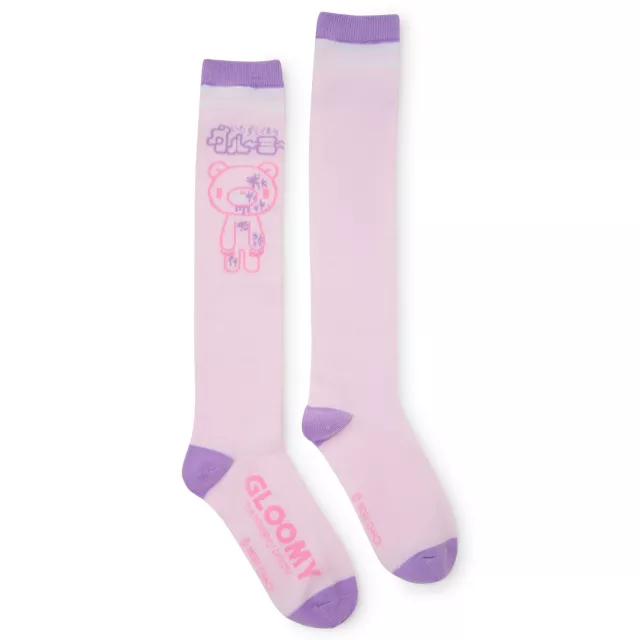 Pink Gloomy Bear Knee High Socks at Spencer's