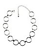 Linked O-Rings Chain Choker Necklace