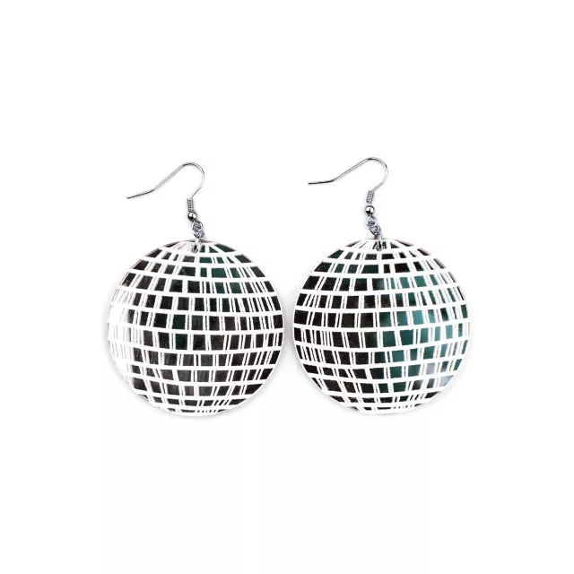 '70s Disco Ball Dangle Earrings Spencer's