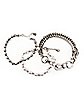 Multi-Pack Silvertone Chain Bracelet 3 Pack