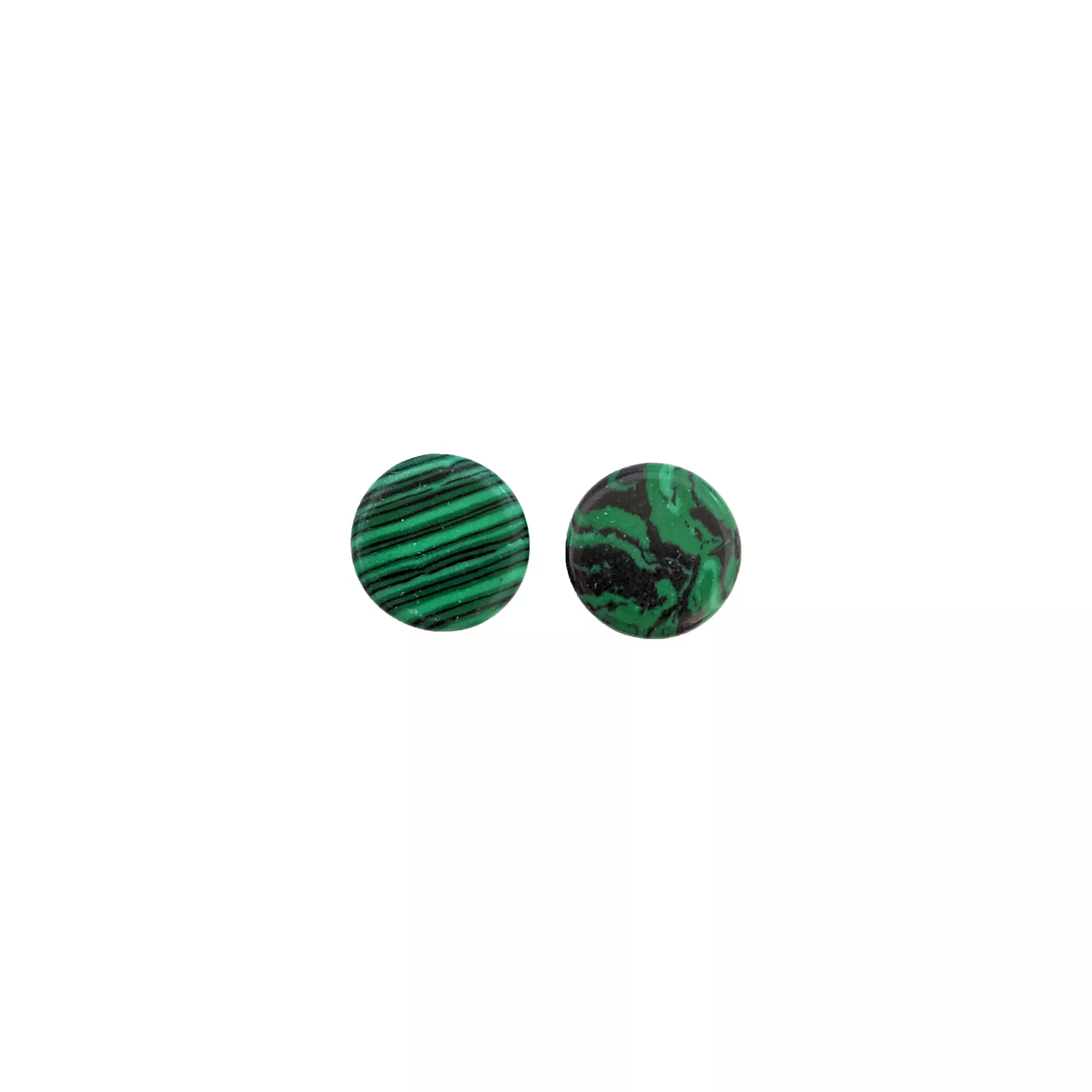 Green and Black Malachite Stone Plugs at Spencer's