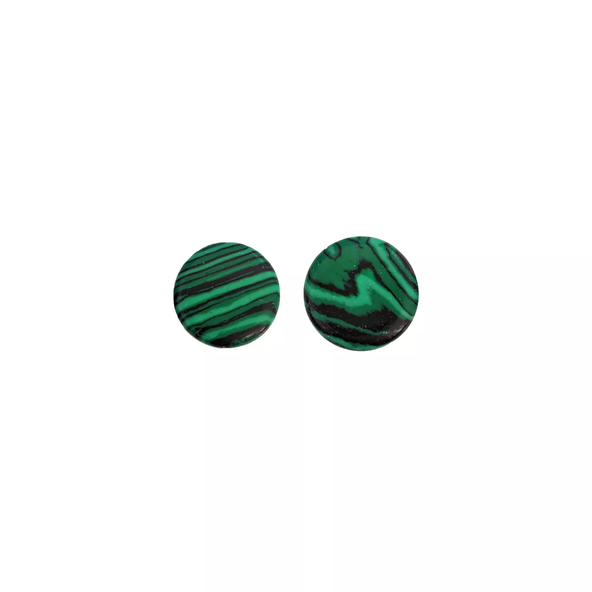 Green and Black Malachite Stone Plugs at Spencer's