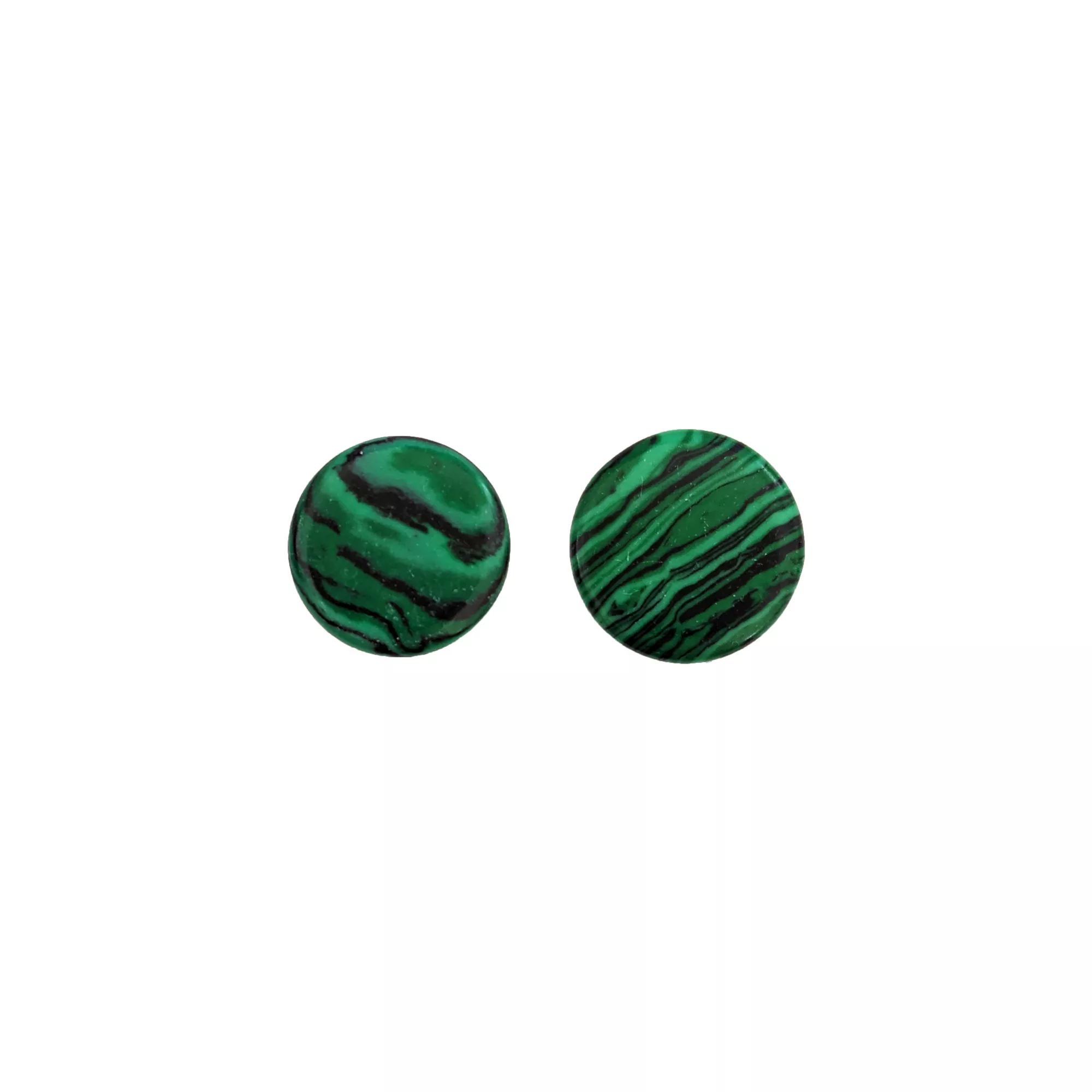 Green and Black Malachite Stone Plugs at Spencer's