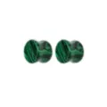 Green and Black Malachite Stone Plugs at Spencer's