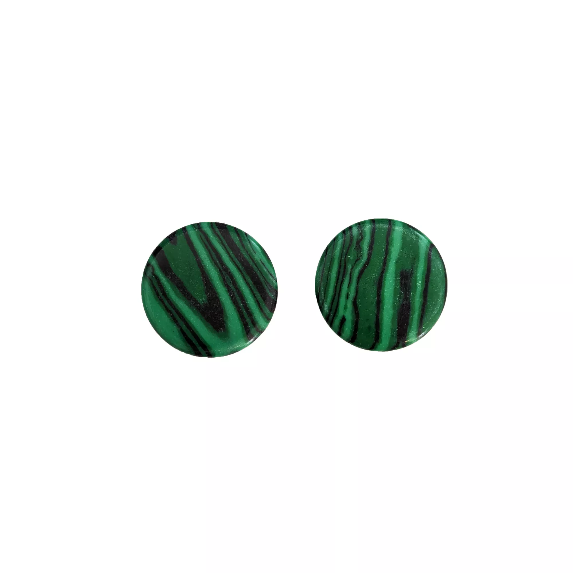 Green and Black Malachite Stone Plugs at Spencer's