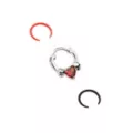 Multi-Pack CZ Heart Septum Clicker and Retainers 3 Pack- 16 Gauge at Spencer's