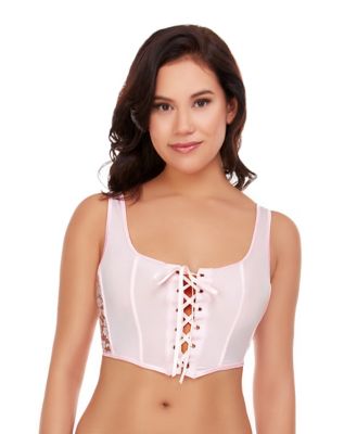 White Lace-Up Corset