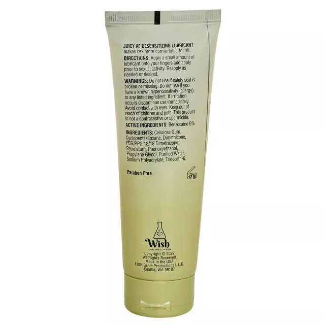 Juicy AF Desensitizing Lubricant - 4 oz. at Spencer's