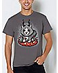 Baphomet Bunny T Shirt - Ghoulish Bunny Studios