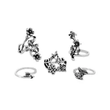 Multi-Pack Flower Rings - 5 Pack at Spencer's