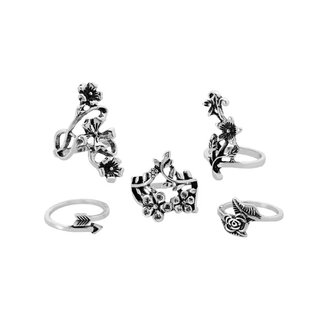Multi-Pack Flower Rings - 5 Pack at Spencer's