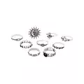 Multi-Pack Sun Rose Star Assorted Rings - 9 Pack at Spencer's