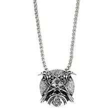 Dark Raven Pendant Chain Necklace at Spencer's
