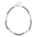 Mismatch Pearl-Effect and Chain Necklace at Spencer's