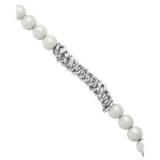 Mismatch Pearl-Effect and Chain Necklace at Spencer's