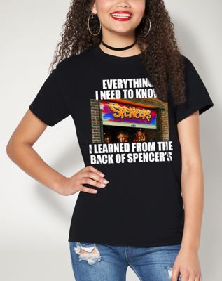 Back of Spencer's T Shirt