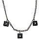 Black XXX Keycaps Chain Necklace