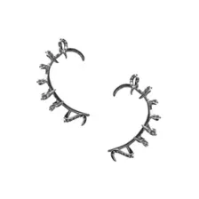CZ Silvertone Tentacle Ear Cuffs at Spencer's