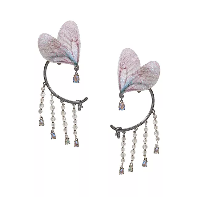 Iridescent Fairy Wing Ear Cuffs at Spencer's