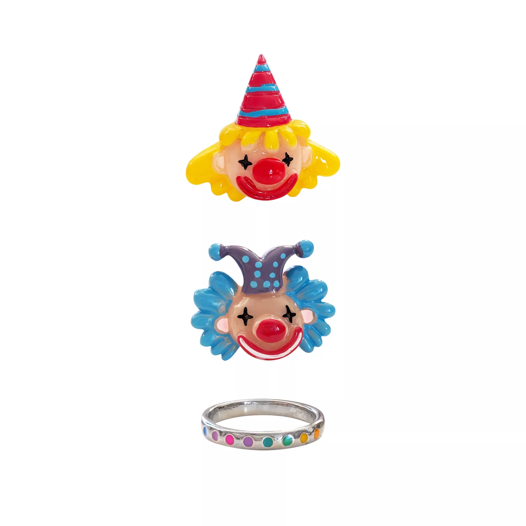 Multi-Pack Clown Rings - 3 Pack at Spencer's