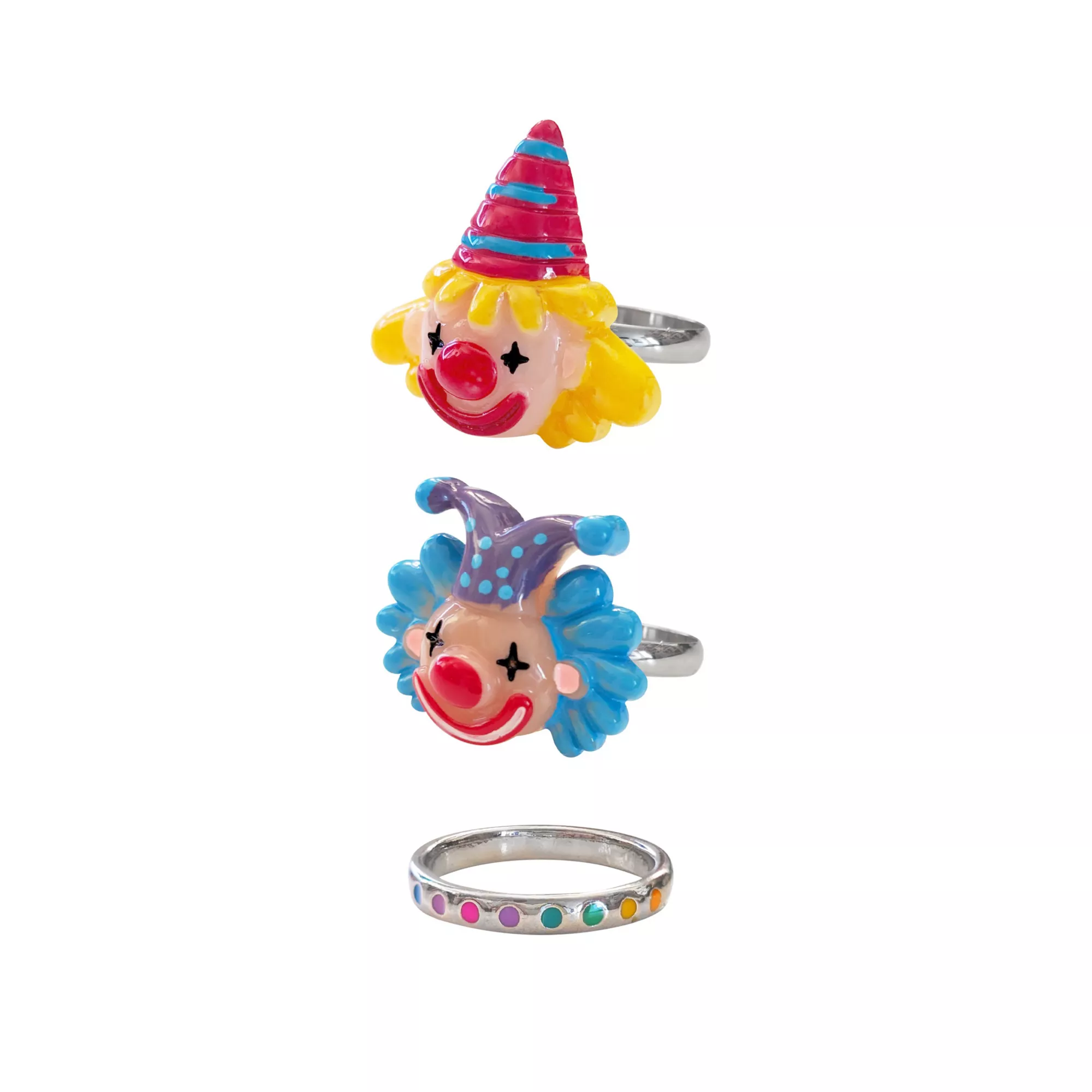 Multi-Pack Clown Rings - 3 Pack at Spencer's
