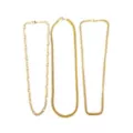 Goldtone 3 Piece Chain Necklace at Spencer's