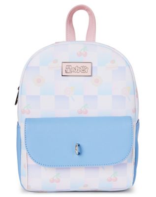 Kirby Checkered Mini Backpack with Coin Purse