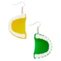Yellow & Green Denture Dangle Earrings at Spencer's