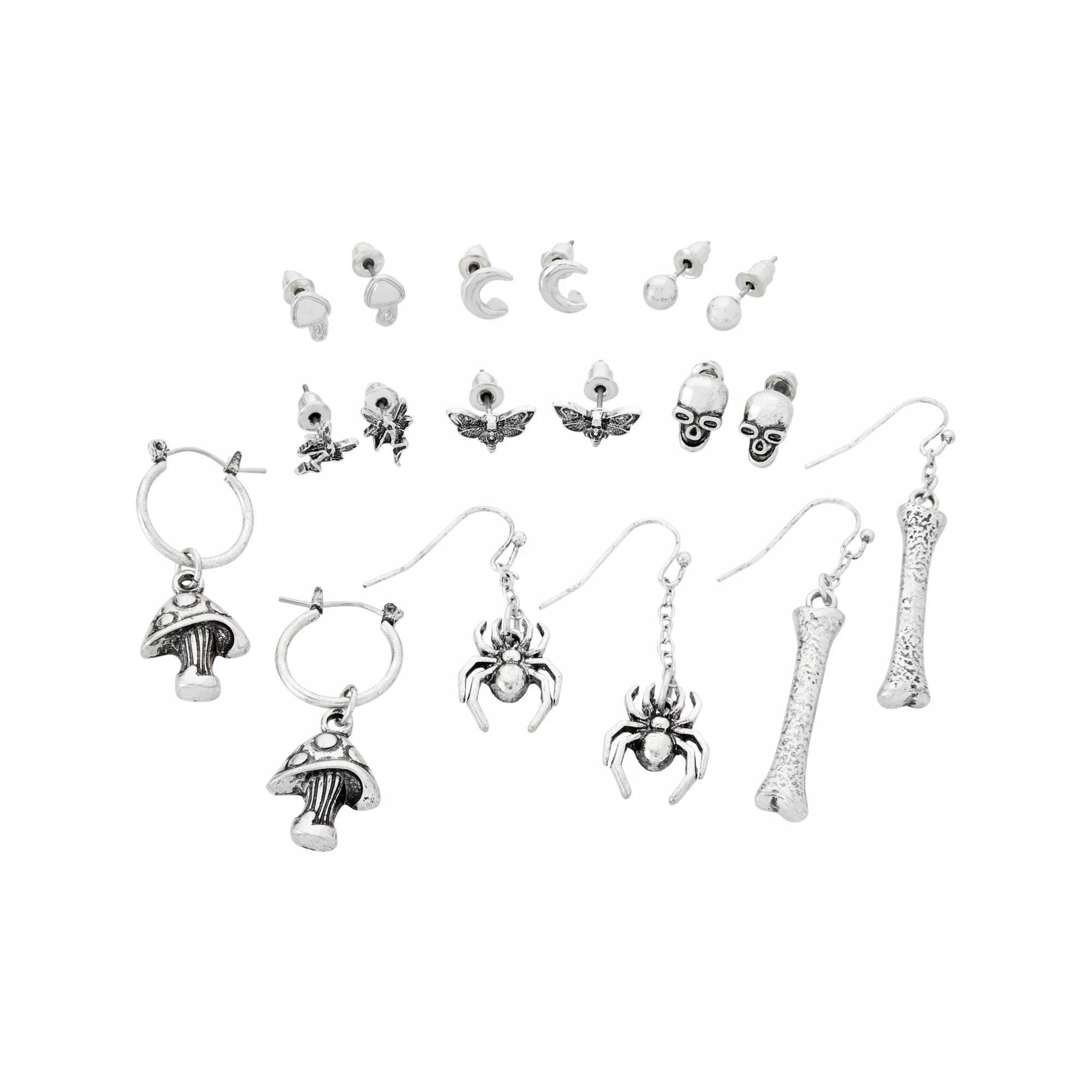 Multi-Pack Dark Cottagecore Earrings - 9 Pack at Spencer's