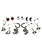 Multi-Pack Dragon Fairy and Spider Earrings - 9 Pack