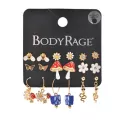 Multi-Pack Mushroom Snake Butterfly Assorted Earrings - 9 Pack at Spencer's