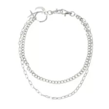 Crescent Moon and Star Wallet Chain at Spencer's