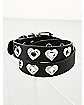 Black Heart Cutout Wrap Cuff Bracelet