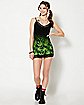 Ombre Weed Leaf Cami Mini Dress