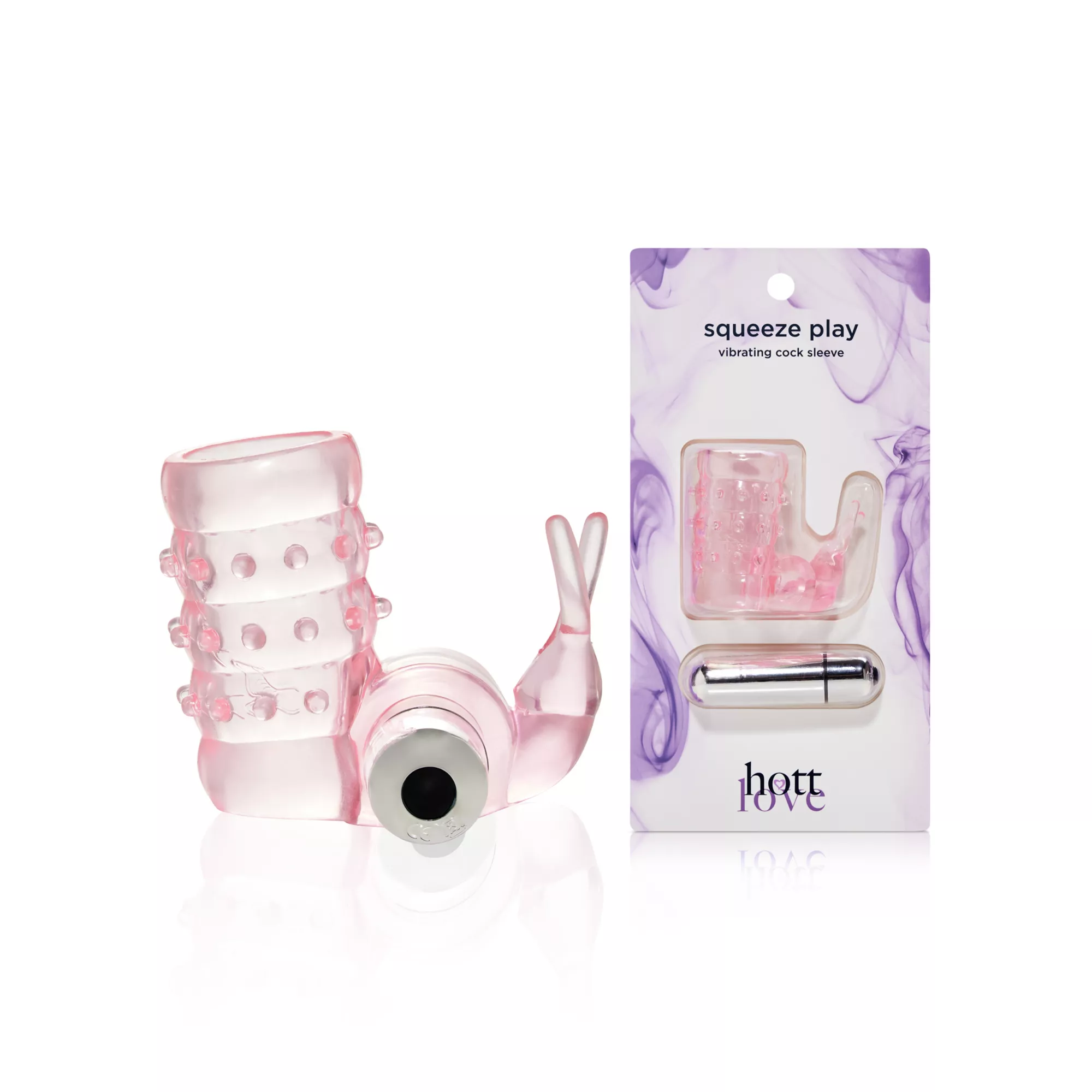 Squeeze Play Vibrating Cock Sleeve - Hott Love at Spencer's
