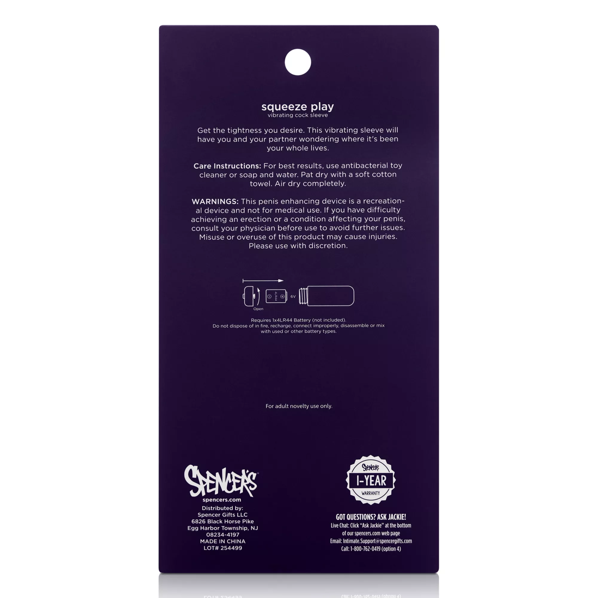 Squeeze Play Vibrating Cock Sleeve - Hott Love at Spencer's