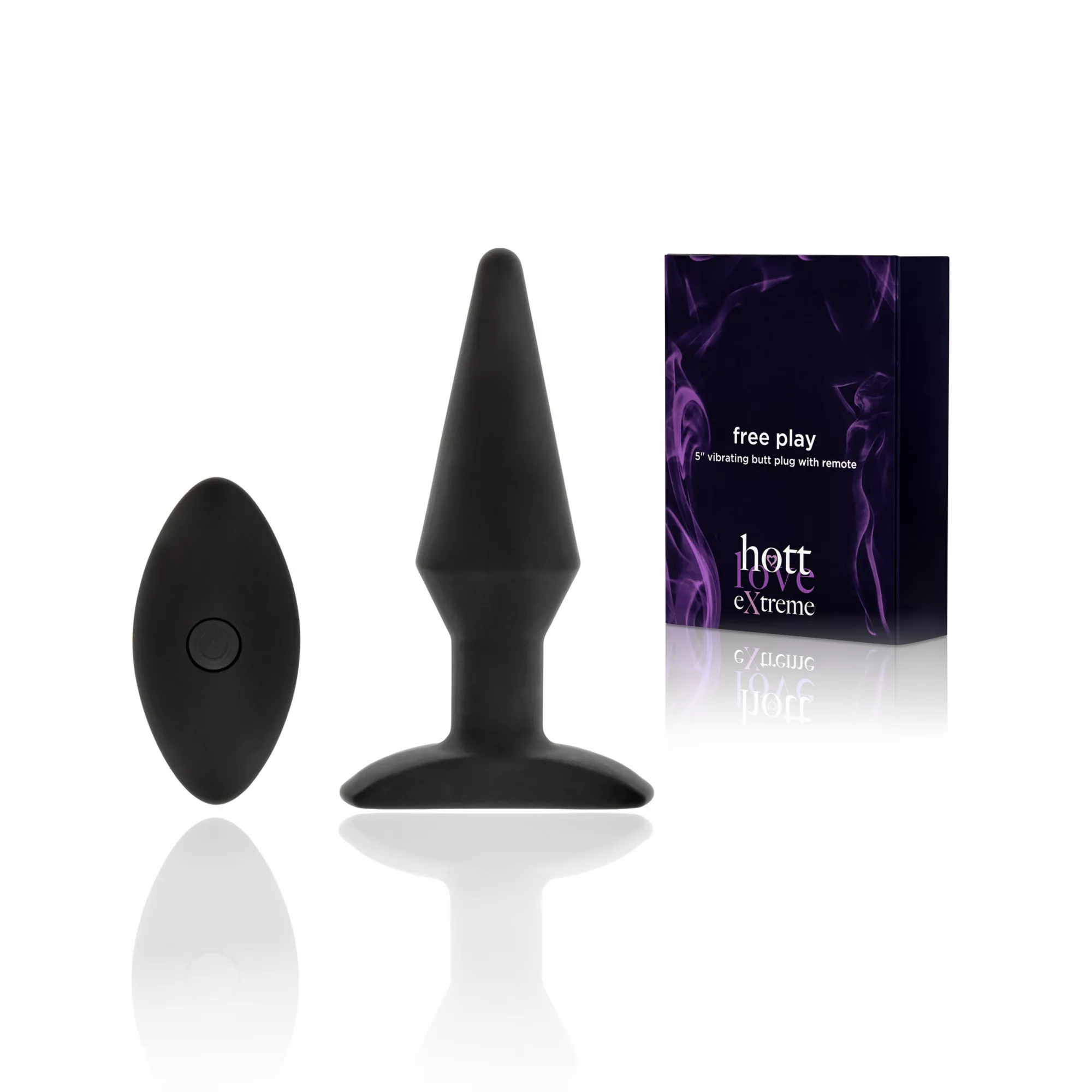 Free Play Vibrating Butt Plug 5 Inch - Hott Love Extreme at Spencer's