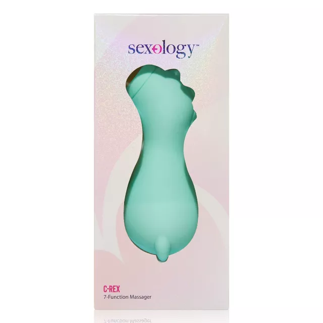 C-Rex 7-Function Rechargeable Waterproof Clitoral Massager 4.9 Inch - Sexology at Spencer's