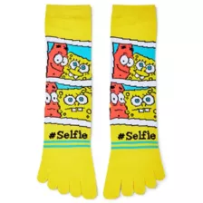 SpongeBob SquarePants Selfie Toe Socks at Spencer's