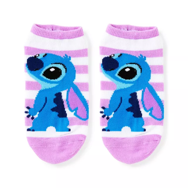 Multi-Pack Cute Stitch No Show Socks 5 Pack - Lilo & Stitch at Spencer's