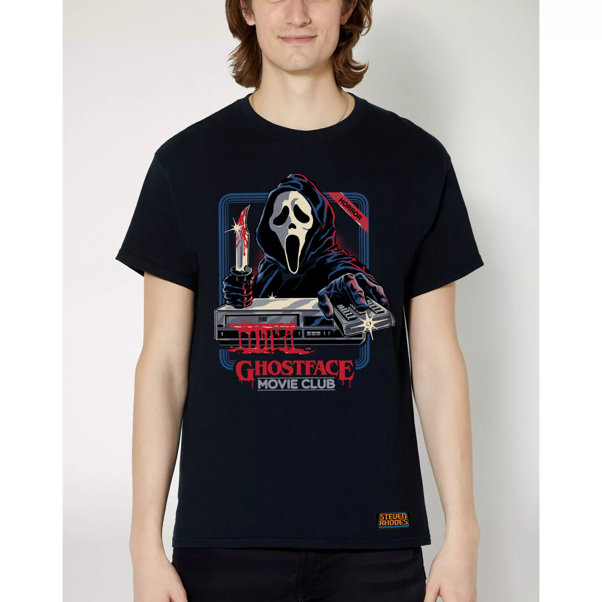 Ghost Face Movie Club T Shirt - Steven Rhodes