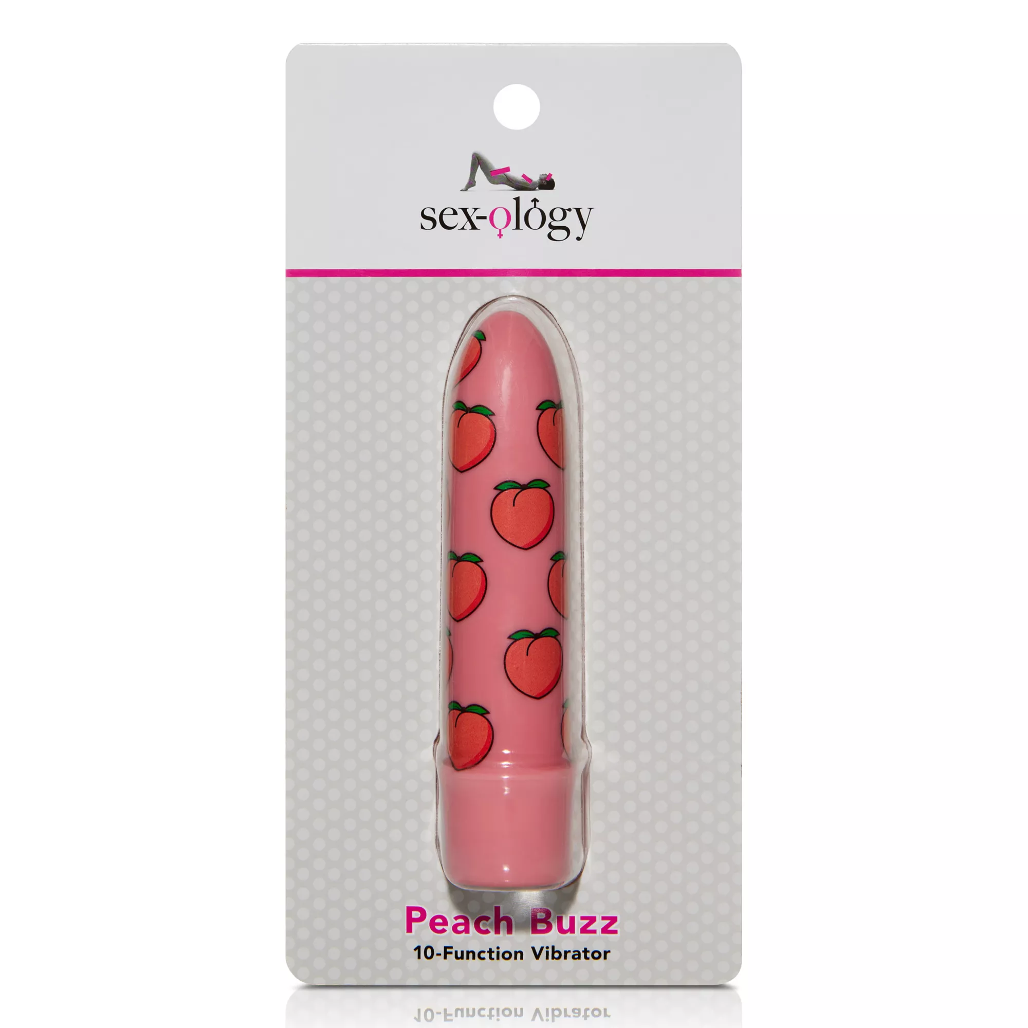 Peach Buzz 10-Function Waterproof 10-Function Bullet Vibrator 5.3 Inch - Sexology at Spencer's