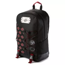 Akatsuki Anti-Leaf Metal Badge Mesh Backpack - Naruto Shippuden at Spencer's