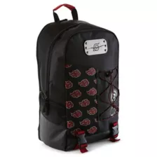 Akatsuki Anti-Leaf Metal Badge Mesh Backpack - Naruto Shippuden at Spencer's