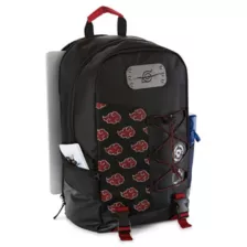 Akatsuki Anti-Leaf Metal Badge Mesh Backpack - Naruto Shippuden at Spencer's