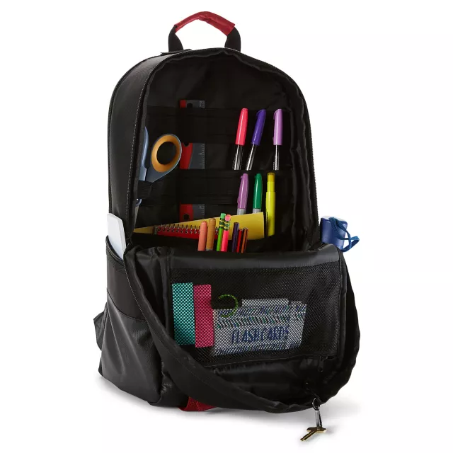 Akatsuki Anti-Leaf Metal Badge Mesh Backpack - Naruto Shippuden at Spencer's