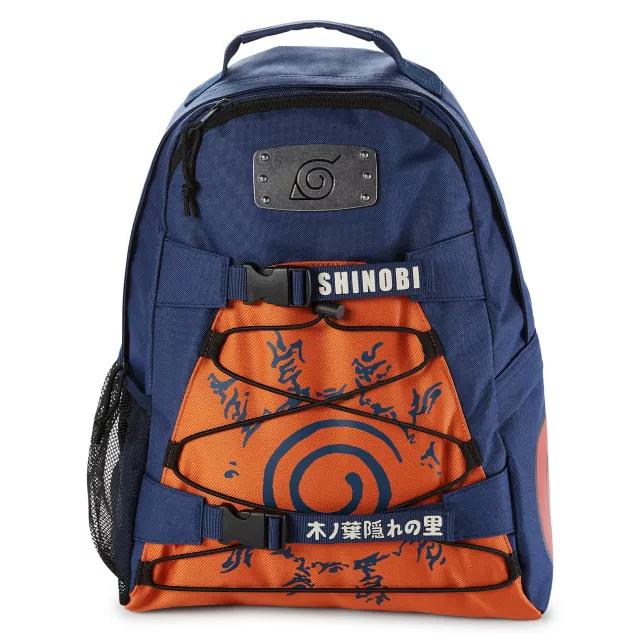 Naruto Metal Leaf Village Badge Backpack - Naruto Shippuden at Spencer's