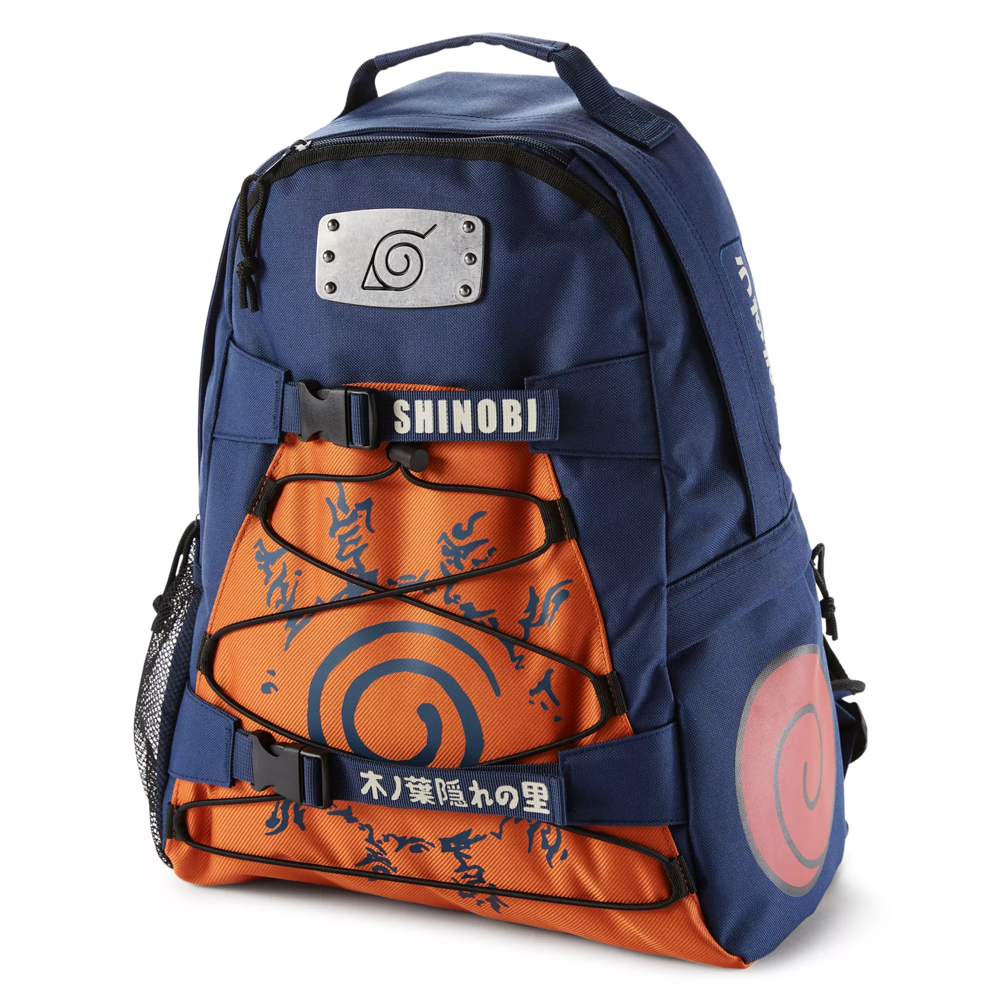 Naruto Metal Leaf Village Badge Backpack - Naruto Shippuden at Spencer's
