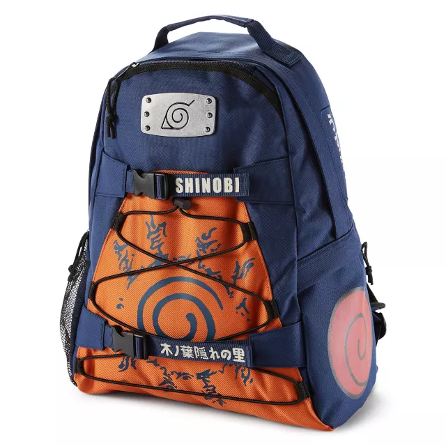 Naruto Metal Leaf Village Badge Backpack - Naruto Shippuden at Spencer's